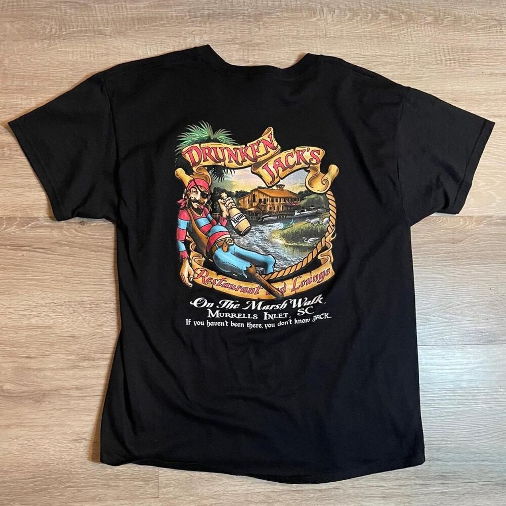 Hanes Men's Black T-shirt